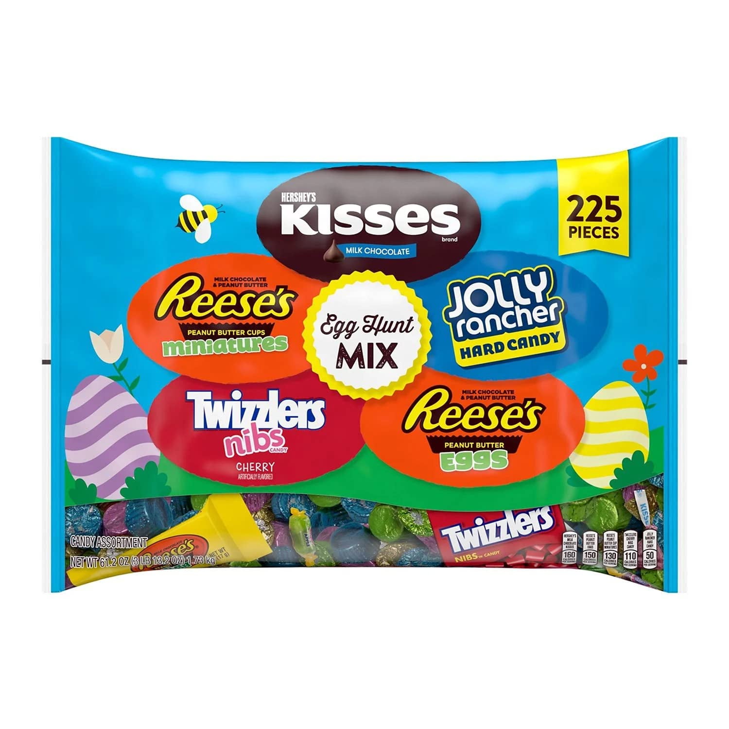 Hersheys Egg Hunt Mix Chocolate Easter Candy Assortment (61.2 Oz 225 Pieces)