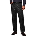 thumbnail image 1 of INSPIRE CHIC Pantalones para hombres del Día del Padre Estilo de fiesta con lentejuelas metálicas Ajuste regular Trousers 30 Negro, 1 of 6