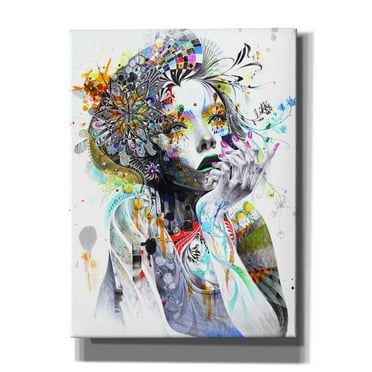 Epic Graffiti 'Circulation' by MinJae, Giclee Canvas Wall Art, 40"x54"