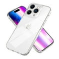 thumbnail image 4 of Xps Compatible with Apple iPhone 14 Pro Max (6.7") Slim Transparent with TPU Rubber Bumper Crystal Clear Hybrid Shockproof Hard Back Cover Fit iPhone 14 Pro Max - Clear, 4 of 10