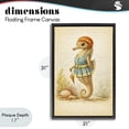 thumbnail image 4 of Stupell Industries Eclectic Maritime Bathing Society Seahorse Black Floating Frame Canvas Art, 21 x 31, by Grotto Studios, 4 of 8