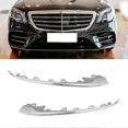 thumbnail image 3 of 2228857700 Car Front Bumper Left Side Chrome Trim Strip compatible with - W222 S Class 2018 2019 202, 3 of 5
