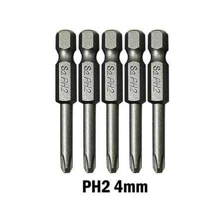 

Goodhd 6.35mm Hex Shank 50mm Cross Screwdriver Bits Electric Driver Tools PH00 PH1 PH2