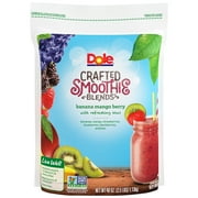 Dole Crafted Smoothie Blends Banana Mango Berry with Kiwi, 40 Oz