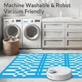 thumbnail image 5 of ODIKA 6'x9' Machine Washable Non-Slip Area Rug, Hexagonal Honeycomb Design Floor with Abstract Contemporary Style High Traffic Rug with Pad, Blue, 590424, 5 of 8