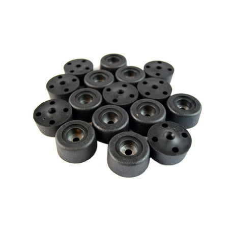 16 Round Cabinet Black Rubber Instrument Case Speaker Box Feet 1.5 X .5 HA-15