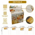 thumbnail image 5 of Thanksgiving Pumpkin Cotton Linen Table Runner, Washable Table Runners for Kitchen, Dining Room, Holiday, Home Party Table Decor, 13x72 Inches, 5 of 9