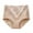 Khaki, variant on Plus Size Panties for Women Tbopshirt Womens Panties Briefs,FashionSolid Briefs Comfortable CottonHigh Waist Underwear Panties,Women's Hipsters Underwear