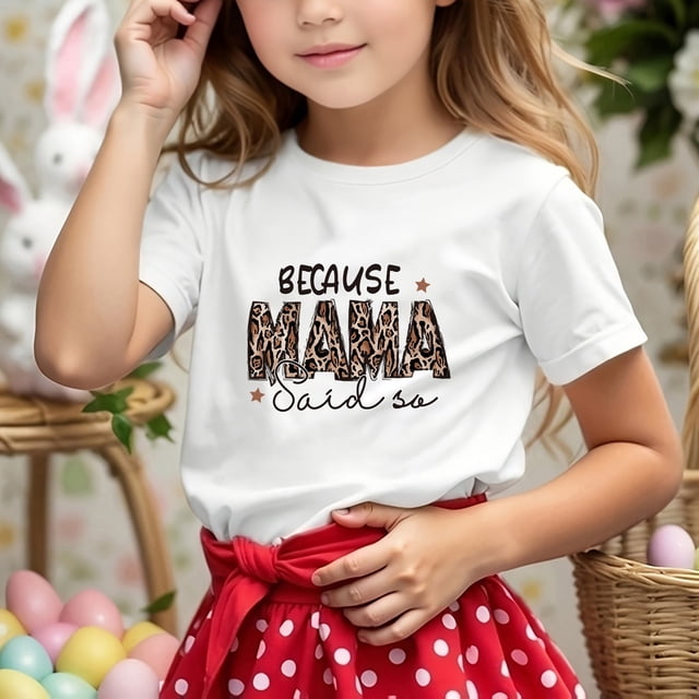 WEAIXIMIUNG T-Shirt Décontracté à Manches Courtes pour Enfants, Imprimé Lettre, Col Rond, 130