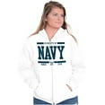 thumbnail image 3 of Property of US Navy Military Service Zip Up Hoodie Men's Women's Brisco Brands S, 3 of 4