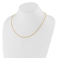 thumbnail image 3 of 14K Yellow Gold Cable Chain Styles Necklace Adjustable 2.5 mm Semi-Solid D/C 30 inch, 3 of 6