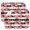 Cute Flo, variant on 2pcs Tribal Folk Style Drying Mat Colorful Vintage Floral Absorbent Microfiber Pad, 3-Layer Thick & Reusable for Dishes, Heat Protection, Compact Foldable Design