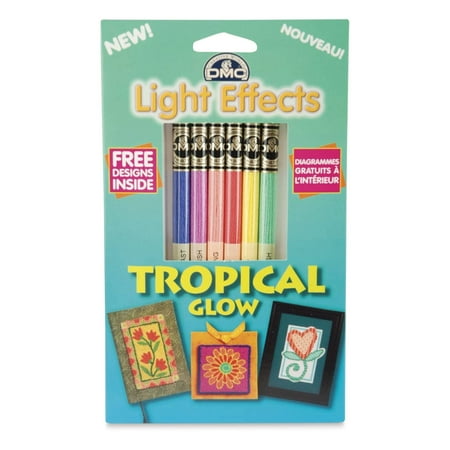 UPC: 0077540060054 | DMC Light Effects Floss Pack 8.7yd 6/Pkg-Tropical Glow