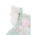 thumbnail image 6 of Cenuakty Baby Girls Casual Romper, Light Blue Sleeveless Square Collar Floral Embroidery Pattern One-piece, 6 of 6