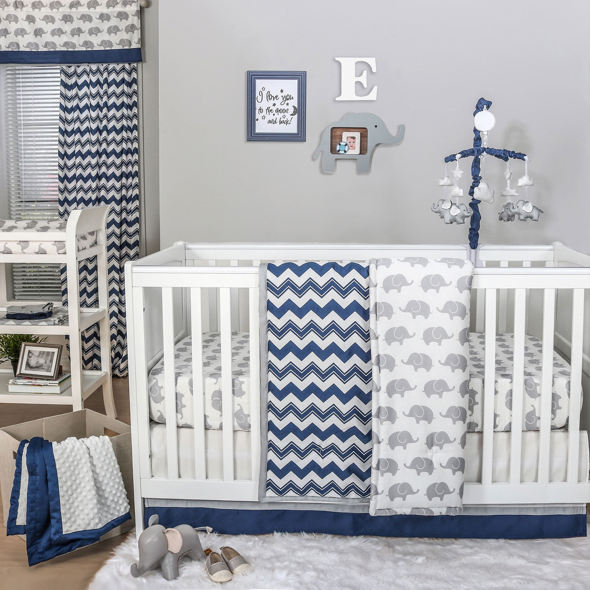 elephant crib bedding walmart