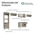 thumbnail image 4 of Cocina Integral Completa Modular Madesa Nice 340cm Crema 13, 4 of 6