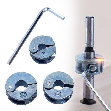 

GLFILL 3Pcs Drill Stop Collar 5-11mm Woodworking Drills Locator Drill Bit Limit Ring