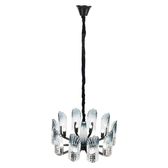 10-Light Nordic Glass Chandelier Modern Elegant LED Crystal Glass Pendant Lamp Chandelier Ceiling Light