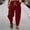 (Casual 57)Wine, variant on DayScoop Casual Pants for Men Summer Pants Fashion Drawstring Solid Color Thin Breathable Linen Sport Pocket Trousers