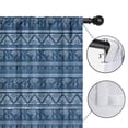 thumbnail image 4 of Blackout Kids Curtains,Blue Geometric Pattern with Elephants Childrens Insulated Curtains Set Of 2,Bedroom Essentials,Toddler Room Decor 42x54in(106x137cm), 4 of 5