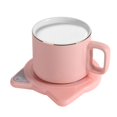 thumbnail image 1 of Taza de café de gato bonito, almohadilla de calentador y tazas, taza de energía eléctrica, almohadilla de calefacción, rosa Feliz Sencillez, 1 of 5