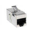 thumbnail image 2 of Tripp Lite Cat6 Straight Through Shielded Modular In-line "Snap-in" Coupler (RJ45 F/F) - RJ-45 Network - Silver, 2 of 2
