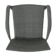 thumbnail image 5 of Brett Outdoor 9 Piece Stacking Wicker Square Dining Set, Grey, 5 of 12
