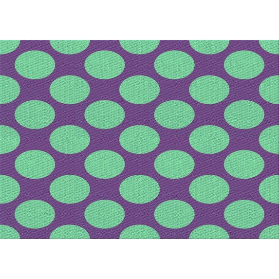Ahgly Company Machine Washable Indoor Rectangle Transitional Purple Violet Purple Area Rugs, 6' x 9'