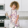 thumbnail image 4 of Pioneer Flower Floral Print Pattern Kids Aprons for Girls and Boys,Adjustable Neck Strap Toddler Aprons for Kids Cooking Baking, 4 of 7