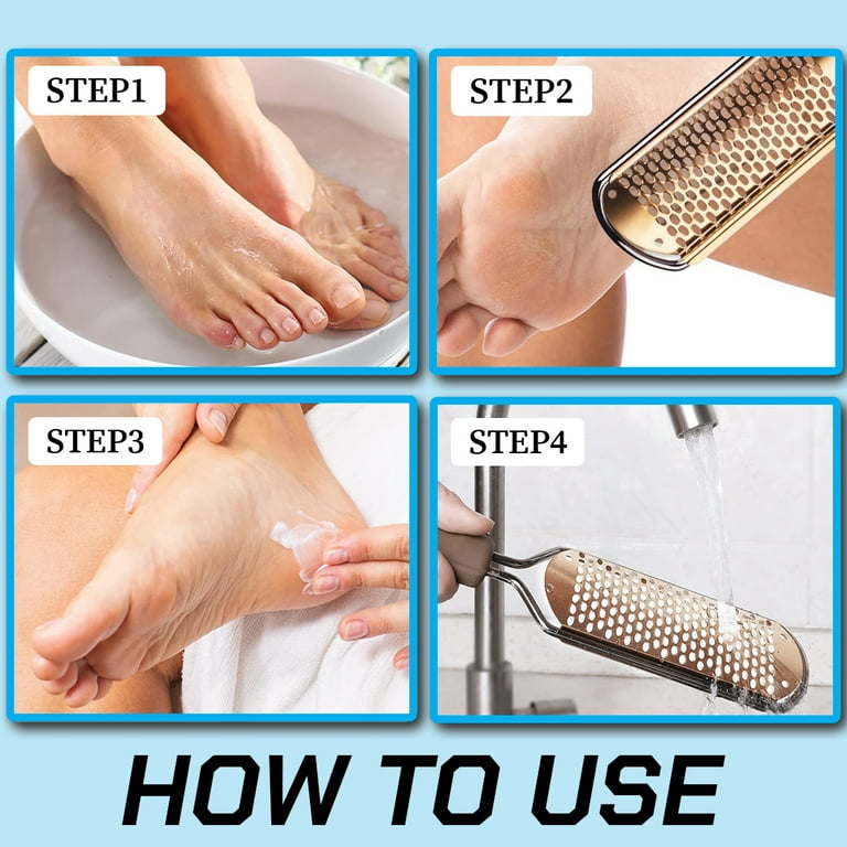 Callus Remover Pedicure Kit 3PC [KN FLAX] Large Foot File, Small Toenail  Grater and Brush for Heel - Colossal Foot Rasp Scraper Tools for Dead Skin  Removal Scrubber for Wet and Dry