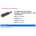 thumbnail image 2 of Front Right Strut and Coil Spring Assembly - Compatible with 2001 - 2007 Toyota Sequoia 2002 2003 2004 2005 2006, 2 of 2
