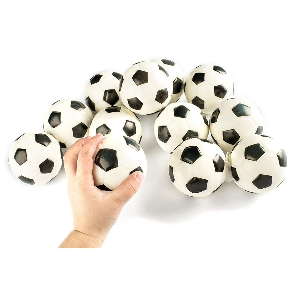 Soccer Sports Stress Balls Bulk Pack of 12 Relaxable 2" Stress Relief