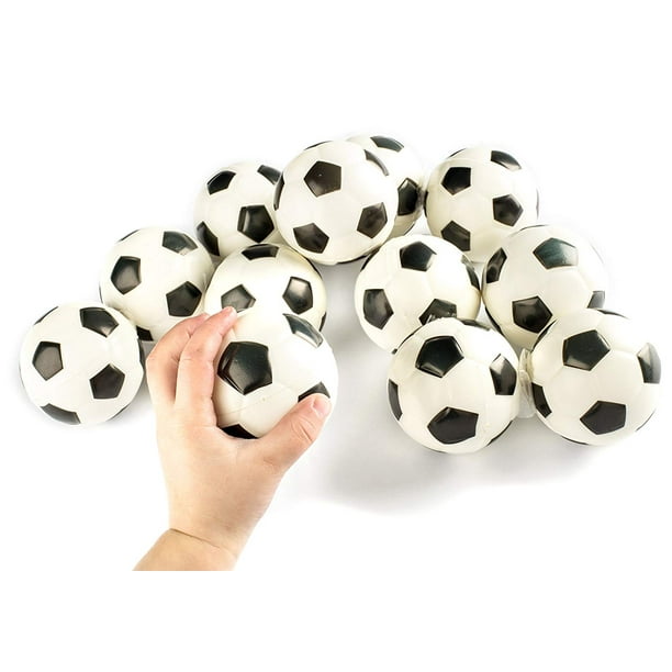 Soccer Sports Stress Balls Bulk Pack of 12 Relaxable 2" Stress Relief