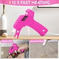 thumbnail image 3 of Mini Heat Gun for Crafting with Dual Temp 300W, Fast Heat Hot Air Gun&Glue Gun Set - 482°F-662°F, Nozzle Included - Ideal for DIY Craft, Embossing, Candle Making and Shrink Wrapping (Pink), 3 of 9