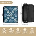 thumbnail image 4 of Hair Tool Organizer Bag with Heat Resistant Mat Removable Travel Storage Case for Hot Air Brushes Curling Irons Abstract Turtle Pattern, 4 of 8