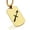 Gold, variant on Stainless Steel Sagittarius Zodiac Sign (Centaur Archer) Dog Tag Pendant Necklace