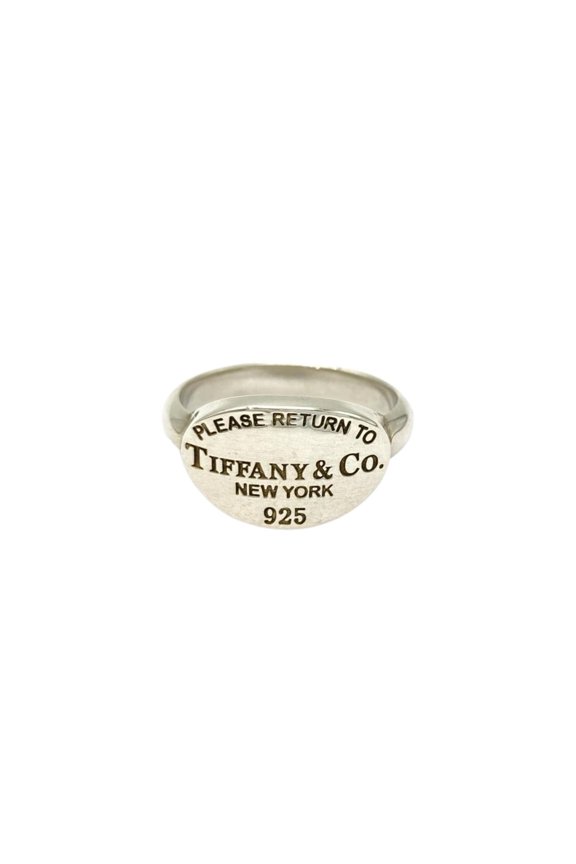 Pre-Owned Tiffany & Co. Return to the World Ring, approximately 4.5g, sterling silver (SV925),...