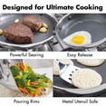 thumbnail image 3 of OXO Trident 8" Hybrid Non-Stick Stainless Steel Fry Pan, Toxin-Free, Dishwasher Safe, Silver, 3 of 7
