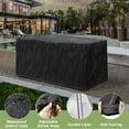 thumbnail image 3 of DONGPAI Patio Deck Box Cover, Outdoor Storage Box Cover Waterproof Anti-UV Bench Protector with Drawstring, 3 of 7