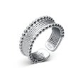thumbnail image 1 of Anillos anchos Vintage de Plata de Ley 925 originales para mujer, anillo de compromiso de boda, joyería fina Vintage de plata para mujer, 1 of 2