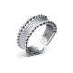 thumbnail image 1 of Anillos anchos Vintage de Plata de Ley 925 originales para mujer, anillo de compromiso de boda, joyería fina Vintage de plata para mujer, 1 of 2