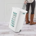 thumbnail image 4 of Sterilite Ultra™ Wheeled Hamper Plastic, White, 4 of 7