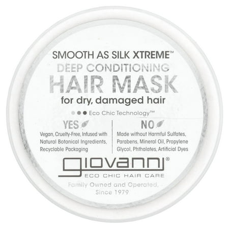 Giovanni Smooth As Silk Xtreme™, Deep Conditioning Hair Mask, 10 fl oz (295 ml)