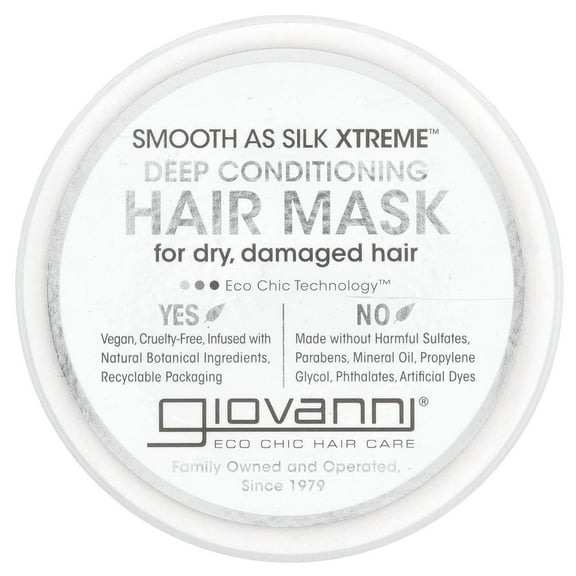 Giovanni Smooth As Silk Xtreme™, Deep Conditioning Hair Mask, 10 fl oz (295 ml)