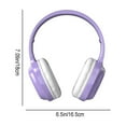 thumbnail image 3 of CXALSSY X3 Active Noise Cancelling Headphones, Over-Ear Headphones with Mic for Kids/Adults/Teen/School/TV, Purple, 3 of 7