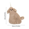 thumbnail image 3 of CaiYueKe Super Absorbent Lint Hand Towel Soft Bathroom Kitchen Cloth Quick Drying Hanging Towel for Home Decor Cute Animals Design Thickened Handkerchief, 3 of 7