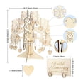 thumbnail image 3 of Decoración del hogar, marco de árbol de madera para invitados, marco de árbol de madera, libro de visitas, registro de invitados de boda, rendimiento inigualable, 3 of 8