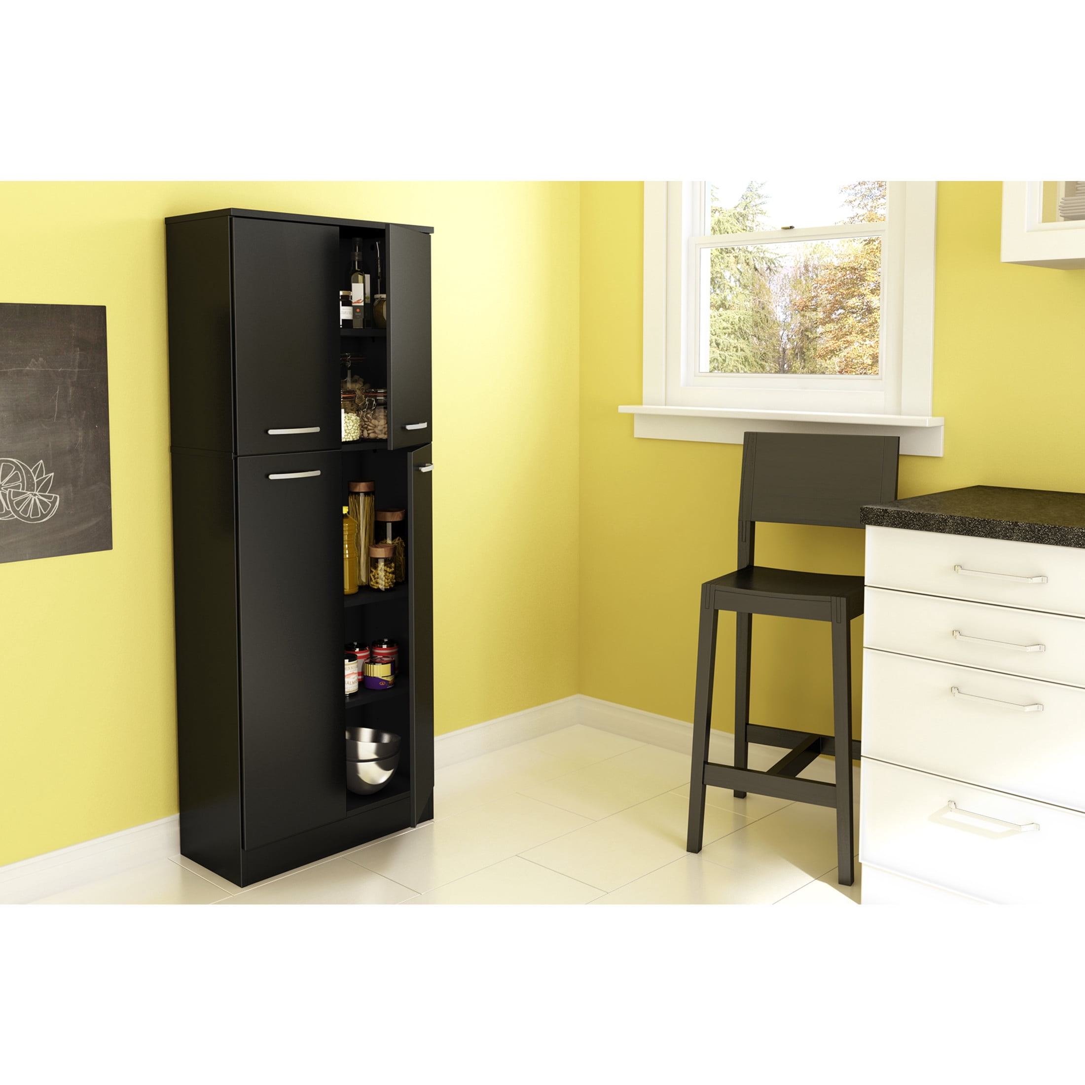 South Shore Axess, Contemporary Cabinet,  Black