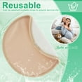 thumbnail image 4 of Austok 4 PCS Reusable Castor Oil Wrap for Breast,Soft Organic Castor Oil Wrap Reusable Washable Compress Breast Pads for Comfort Relaxing Sleeping Soothing Daily Use, 4 of 9