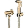thumbnail image 1 of Stainless Steel Toilet Bidet Sprayer - Gold - Complete Kit for Personal Hygiene, 1 of 3